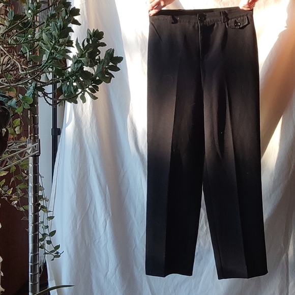 Classic Black Straight Leg Trousers - Picture 1 of 2
